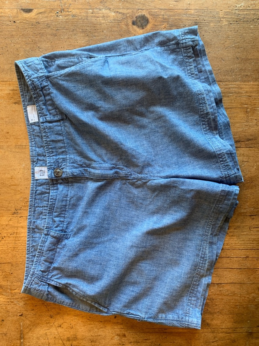 Light Blue Women's Casual Cotton Shorts